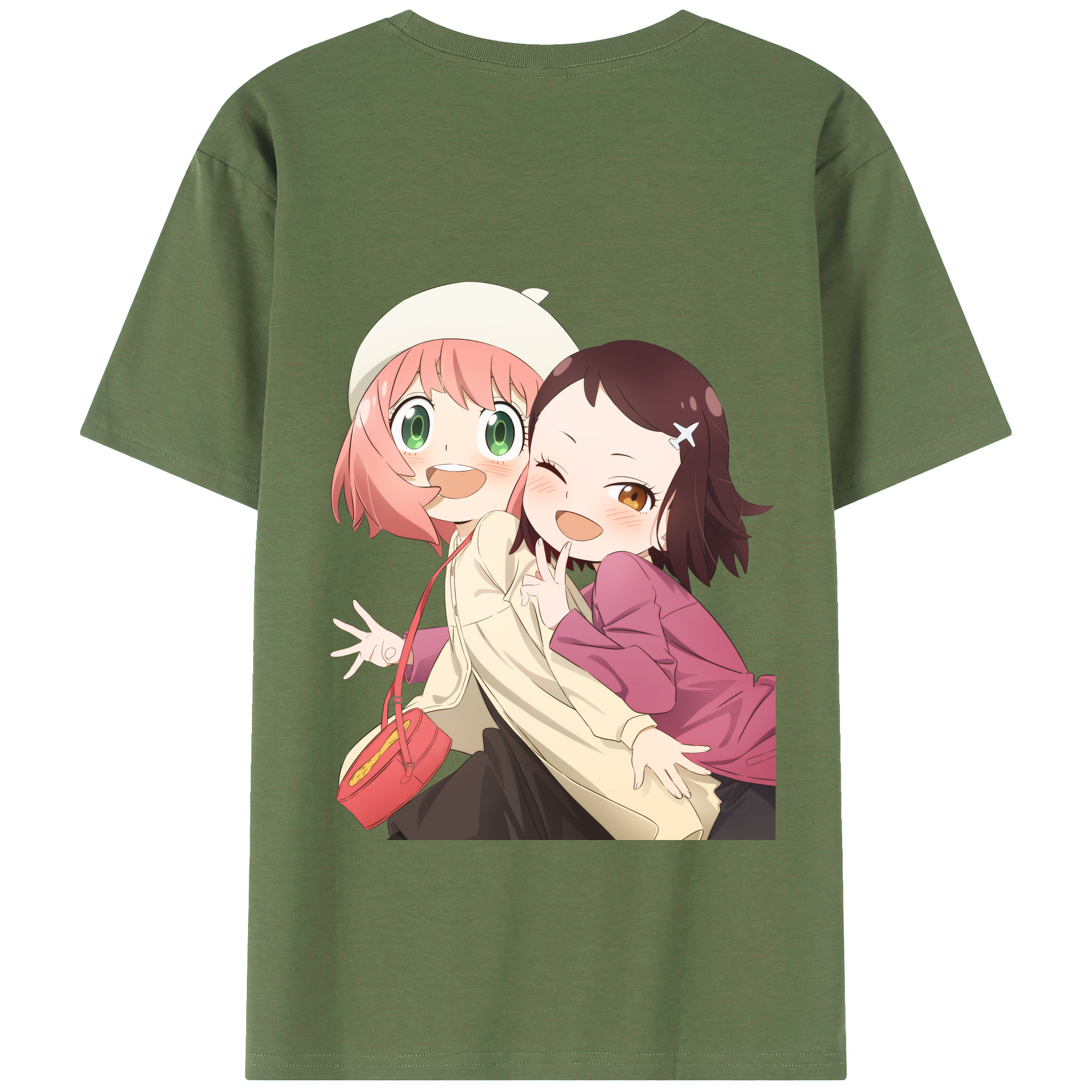 （画像用） SPY×FAMILY间谍家家酒 綿100％ メンズ半袖Tシャツ（バックプリント） 通気性
